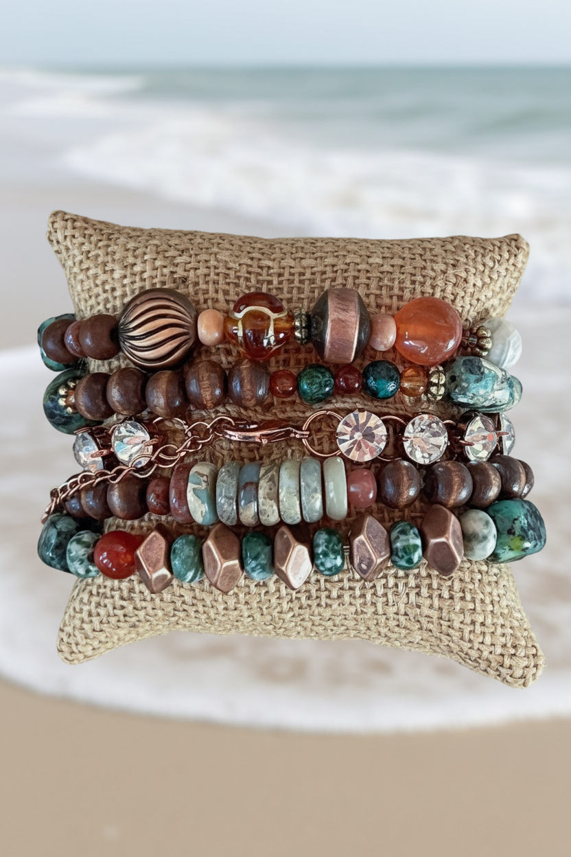 The Orleans Stack Bracelet Close Back View