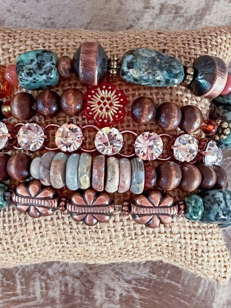 The Orleans Stack Bracelet Close Up View