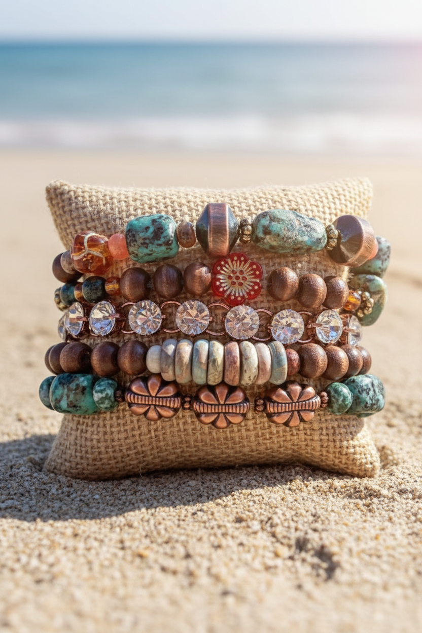The Orleans Stack Bracelet Front View